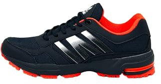 Ablovo® Herren Damen Sneaker Sportschuhe Laufschuhe Turnschuhe Runners 36-47 (Navy-Orange, EU Schuhgrößensystem, Erwachsene, Herren, Numerisch, M, 36)
