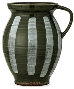 Frigg Vase, Grün, Steingut