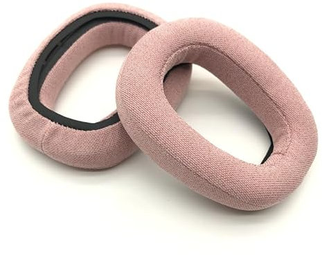 Replacement Ear Pads Headphones Ear Cushions Earpads Ear Cups Cover Repair Parts for Logitech Zone Vibe 100 Headphone (Pink Cotton Linen)