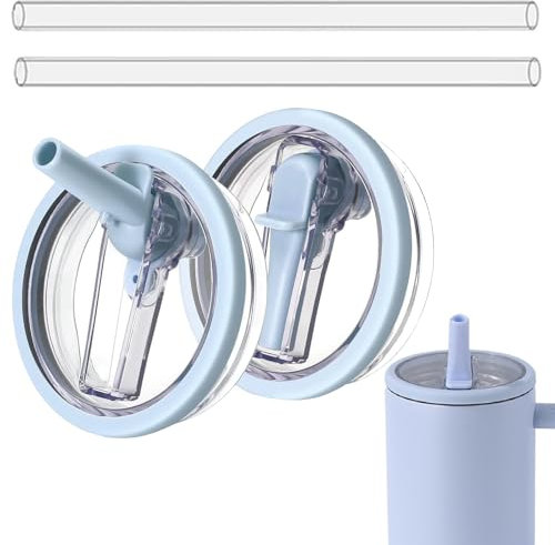 2 PCS Cup Lid, Cup Lid Replacement, 40 Oz Tumbler Lids, Lid Replacement, Leak Proof Cup Lid, Reusable Tumbler Cover for Cup and 40 Oz Tumbler（Light Grey Orchid）