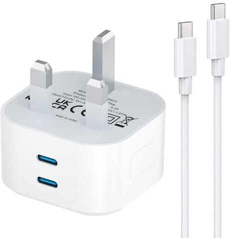 iPhone 16 Charger,Apple i Phone 15 USB C Fast Charging Cable and Plug 25W 9V/12V Super Fast Charge for New i Phone 16e/16/16 Plus/16 Pro/16 Pro Max/15 Plus/15 Pro/15 Pro Max,1M Type C Lead and head