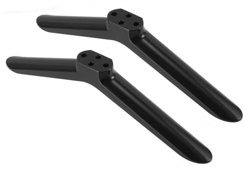 HOMSFOU Gambe Di Supporto Compatibili Con Tv Da 40 Pollici Base Tv in Plastica Nera Facile Installazione Viti Incluse Supporto Di Sollevamento Per Soggiorno