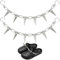 SOFPLATE 2 Stück Punk Schuhketten Schnürsenkel Charms Kette Abnehmbar Silberne Messing Kegelnieten Schuhdekoration Mit S Haken Verschlüssen Aus Edelstahl Für Stiefel Freizeitschuhe Taschen Schuhe Schm