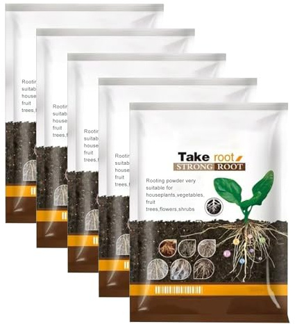 Bewurzelungspulver,150g Wurzelaktivator,Bewurzelungspulver für stecklinge,Bonsai Dünger,Rooting Powder,Zimmerpflanzen,Die Setzlinge Verpflanzen(30g*5pcs)