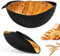 Moule à Pain en Silicone, bol à pain ovale 3 en 1, moule à pain de 30 cm de diamètre, Silicone AntiadhéSif Moule Cake RéSistant à La Chaleur Jusqu'à 230 °C Pour Cuisson, Le MéLange