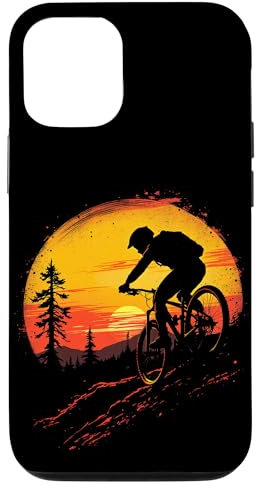 Radfahren Silhouette Hülle für iPhone 12/12 Pro