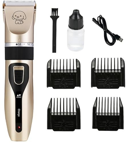 Leise Hundeschermaschine Profi Schermaschine Hund Katze Tierhaarschneidemaschine Elektrische Hundetrimmer Schnurlosen Haarschneidemaschine