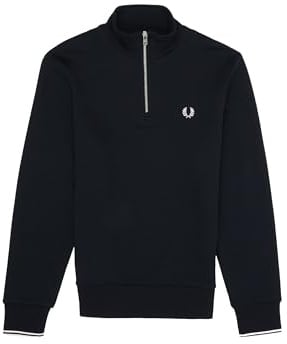 Fred Perry Sweatshirt mit halbem Reißverschluss
