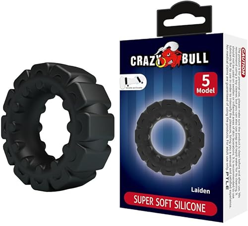 Crazy Bull Men's Laiden - Modell 5 Penisring Black 5 cm
