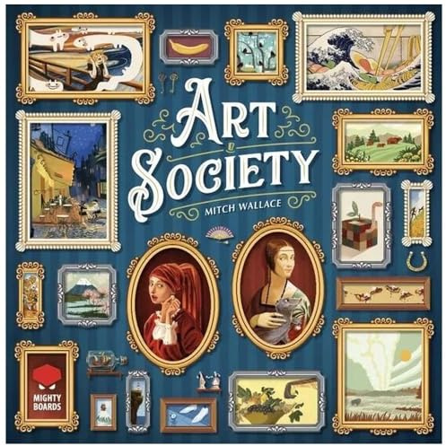 Lucky Duck Games – Art Society – Gesellschaftsspiel zur Versteigerung und Platzierung von Fliesen – Erstellen Sie die prestigeträchtigste Kunstgalerie – 2 bis 4 Spieler – ab 10 Jahren – 30 bis 60