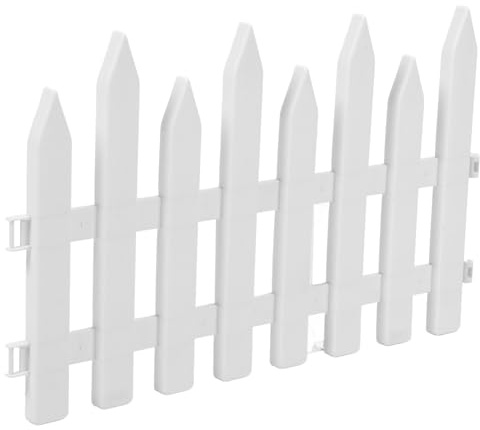 Kunststoff Gartenzaun PVC Weiß, Wiederverwendbare Einfassung