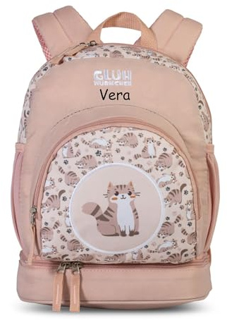 minimutz Personalisierter Kinderrucksack Jungen Mädchen | Personalisiert mit eigenem Namen | Freizeitrucksack Wanderrucksack Kinder | Junior Active