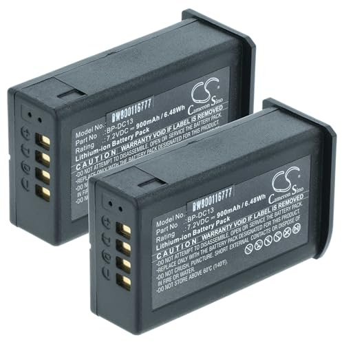 vhbw 2X Akku kompatibel mit Leica Silver 19800 | TL, T, TL2, T (701) Kamera (900 mAh, 7,2 V, Li-Ion)