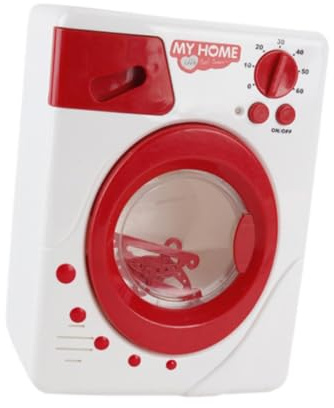 kesurpae Elettrodomestici in miniatura per l'illuminazione educativa, set di giochi di ruolo, lavatrice, giocattolo per bambini, lavatrice per bambini, gioco di ruolo per