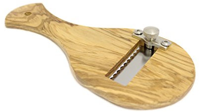 Tagliatartufi in legno di olivo lama seghettata