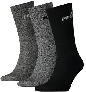 Puma - Unisex Sport Socken 3er Pack, Grau (anthracite), 39-42