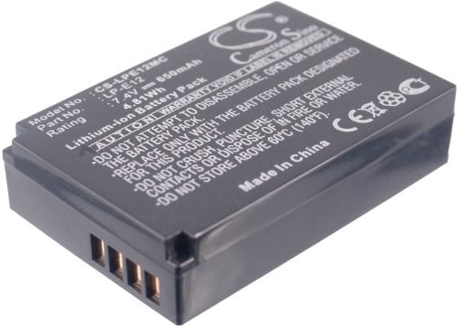 Battery for Canon EOS 100D Li-ion 7.4V 650mAh - LP-E12