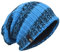 Herren Übergröße Beanie Slouch Schädel Kappe Stricken Winter Strickmütze B08 (103-Blau)