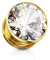 beyoutifulthings Ohr-Tunnel Zirkonia Gold Clear Ohr-Piercing Edelstahl Ohr-Schmuck Screw Fit Flesh Plug Schraub-Verschluss 3mm