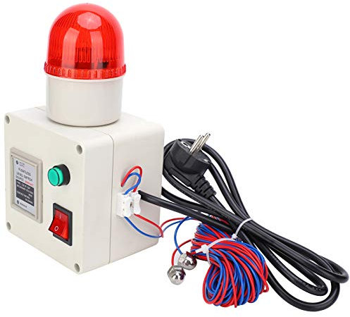 Interrupteur de Niveau d'eau, Capteur de Niveau de Liquide Bas, ContrôLeur D'alarme de Manque d'eau 90 DB avec Silencieux Prise UE 220 V, avec Résistant à La Corrosion