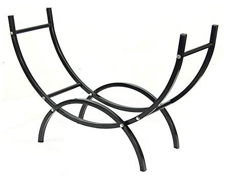 QTBH Kaminholzständer Kamin Holz Haufen Halter Stapler Indoor Outdoor Brennholz Halter Holz Halter Rack Stahl Brennholz Racks Halter Log Rack Hoop Kaminholzregal