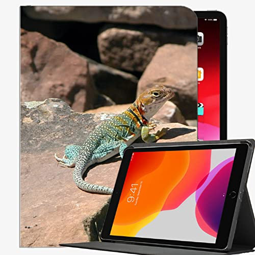Für iPad Mini 1/2/3 Fallabdeckung 7,9-Zoll-Abdeckung, Eidechse Gelbköpfiges Collared Case Slim Shell Cover für iPad Mini 7,9 Zoll