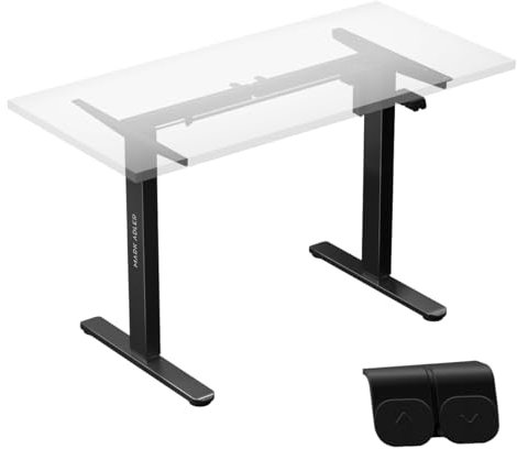 MARK ADLER Xeno 2.0 Black | Elektrisch Höhenverstellbarer Schreibtisch Verstellbar Tischgestell Gestell | Einstellbare Beinabstände Stufenlos Metallkonstruktion | Homeoffice Büro | Schwarz