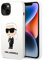 KARL LAGERFELD KLHCP14MSNIKBCH Hard Case für iPhone 14 Plus 6,7 Zoll Weiß Silic