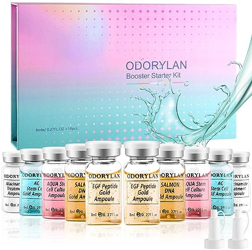 BB Facial Glow Starter Kit Hyaluronsäure Serum Skincare Mix Kit Hyaluronsäure Ampulle und Essence Foundation 10pcs Facial Serum Skin Therapy Kit