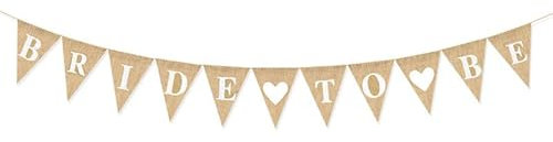 Bride to Be Wimpelkette Junggesellinnenabschied Deko Frauen Accessoires Vintage Bride to Be Girlande