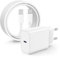 Caricatore per iPhone 16 15, 20W Caricabatterie Rapido con 2M Cavo per Apple iPhone 16 Pro Max/15 Plus/iPad Pro 12.9/11 inch/Air/Mini Tipo C Cavetto Ricarica Caricatore per USB C Carica Batteria