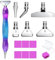 Trhillsbrad Diamond Painting Zubehör Set - 6 Styles Metal Drill Pen Mit Ersatzköpfen für 5D Malstift