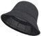 EINSKEY Women's Crochet Bucket Hat, Faux Straw Weaving Sun Hat Packable Mesh Woven Soft Lightweight Beach Hat for Spring Summer Fall Black