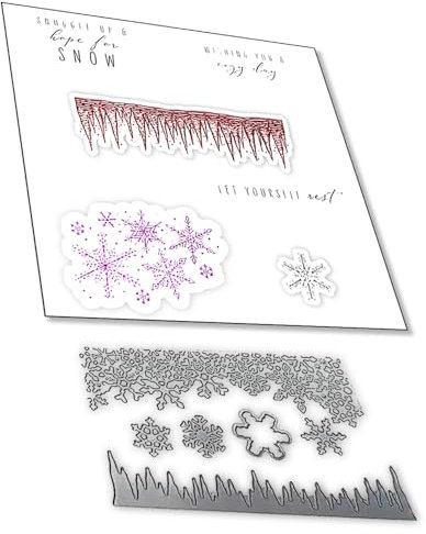 2024 Neue Metall Schneiden Sterben Und Stempel Set,Weihnachten Silikon Klar Stempel Für DIY Geburtstage Scrapbooking Kunst Handwerk Supplies Stamping (Z9325-stempel und Stanzformen Set)