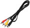 Qerwsdty Câble de conversion 3 fiches vers fiche S-Vidéo 4 broches pour TV PC 1,5 m