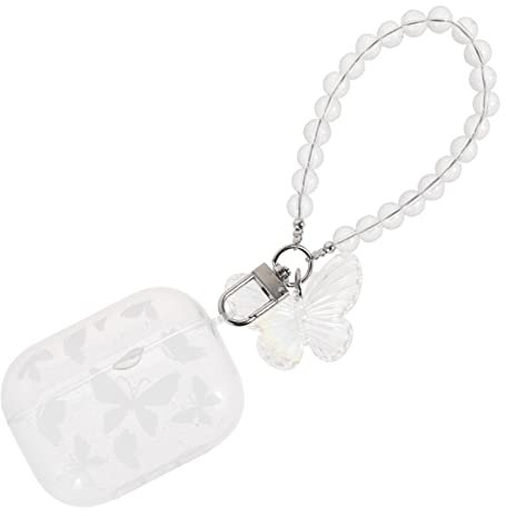 NUOBESTY Schmetterlingsmuster-kopfhörer-etui Aus TPU Kompatibel Mit Airpods Pro Stoßfest Kratzfest Leicht Für Damen Mädchen Junge Mädchen Jungen Jugendliche