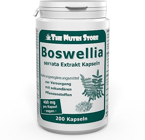 Boswellia serrata Weihrauch 400 mg Extrakt vegane Kapseln 200 Stk.