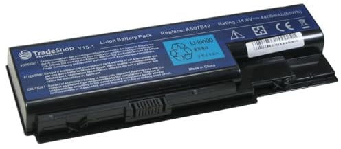 Batterie d'ordinateur portable 4400 mAh pour Acer Aspire 7730-ZG 7720-Z 7730-G 7730-Z TravelMate 7340 7530 7530G 7539 7730 7730G 7730-G 7720Z1A2G16Mi 7720ZG3A1G16Mi 7720G5A2G16Mi 7720G602G50Mn 7720G603G50Hn 7720G3A2G32Mi