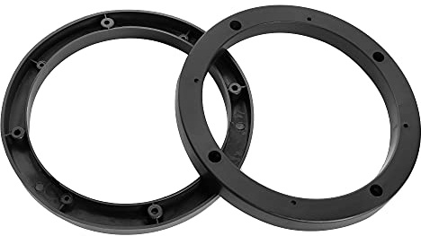 sourcing map Auto Car Truck Black 6.5 Plastic Speaker Spacers 14mm Depth 2 Pcs