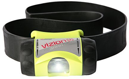 Underwater Kinetics Kopf Lampe 3AAA Vizion I, Ex, mit Gummikopfband, 65 Lumen, safety-gelb, 17010 F