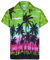 Mens Hawaiian Shirt Short Sleeve STAG Beach Holiday Palm Tree Fancy Dress Hawaii - (Medium, Green)