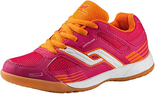 Pro Touch Unisex-Kinder Courtplayer Multisport Indoor Schuhe, Rot (Rot/Orange 000)