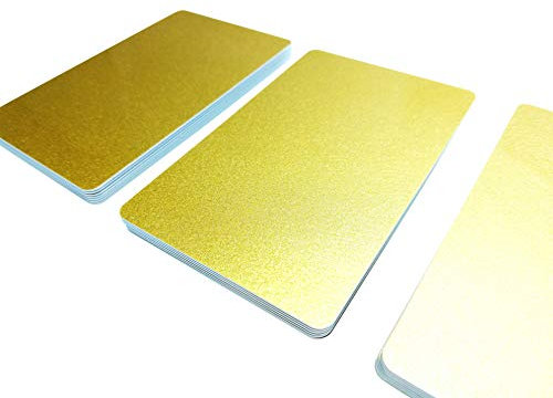 10 Premium Plastikkarten/PVC Karten Gold, 5-500 Stück, Rohlinge, blanko, Kartendrucker, NEU! (10)