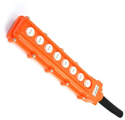 Aexit Interruptor de botón momentáneo de 6 vías de 8 botones a prueba de lluvia para el polipasto (ea133d4b5bea90288e327a94045c33ea)