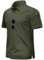 TACVASEN Herren Kurzarm Shorts Sleeve Shirts Regular Fit Freizeit Golf Poloshirts Polohemd Herrenshirts (Armeegrün, XXL)