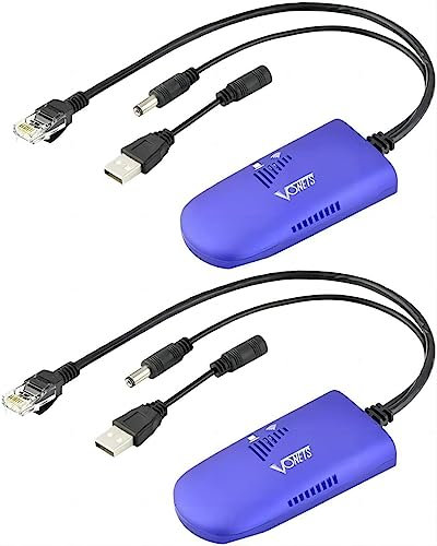 VONETS WiFi Bridge/Repeteur de Signal 2,4GHz/ Adaptateur Ethernet WiFi Amplificateur/ RJ45 WiFi pour DVR, Surveillance, imprimante IP, périphériques réseau VAP11G-300 (Two Items)