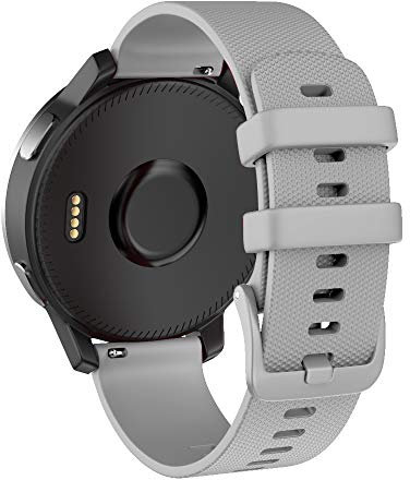 ISABAKE 22mm Armband für Garmin Vivoactive 4 / Active/Samsung Galaxy Watch 46 mm/Gear S3 Frontier/Classic Schnellwechsel-Silikon Ersatzarmband