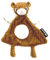 LES DEGLINGOS - DOUDOU Baby Speculos le tigre - Velours côtelé ultra doux - Idée cadeau - Dès la naissance - 28 cm - Ocre