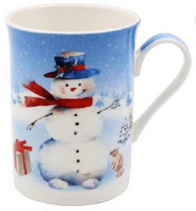 The Leonardo Collection LP51908 Christmas Snowman Mug, Fine China, Multicolour, 11x8x10cm