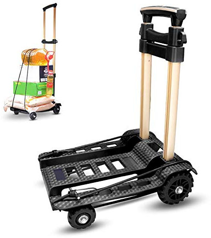 Nrkin Gepäckwagen,Sackkarre Faltbar,Faltbarer Transportkarren Handwagen,Transportkarre Klappbar,Leichtgewichtiger Gepäckwagen,Transport Und Handkarre Für Umzug Oder Getränkekisten